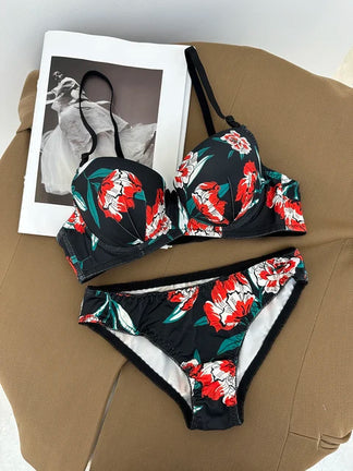 Bra Set- Cheek Floral Print