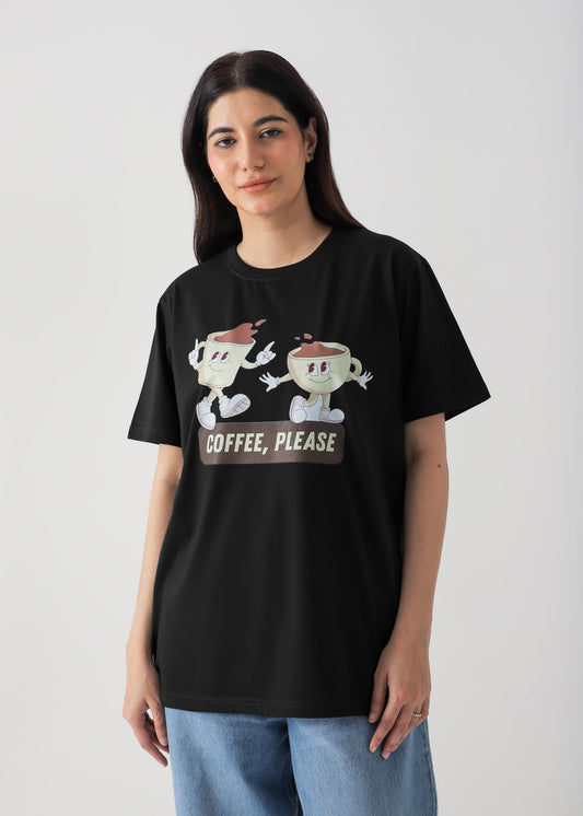 Coffee Printed T-Shirt