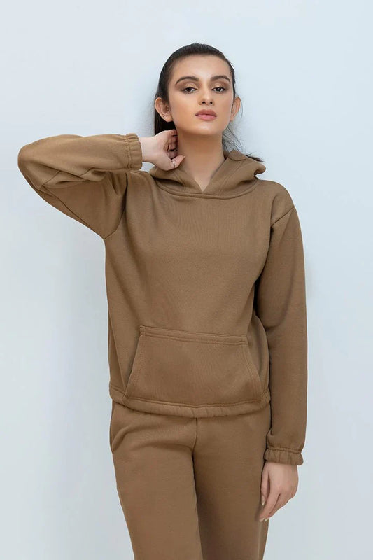 Camel Brown Tracksuit with warm hoodie and pant
