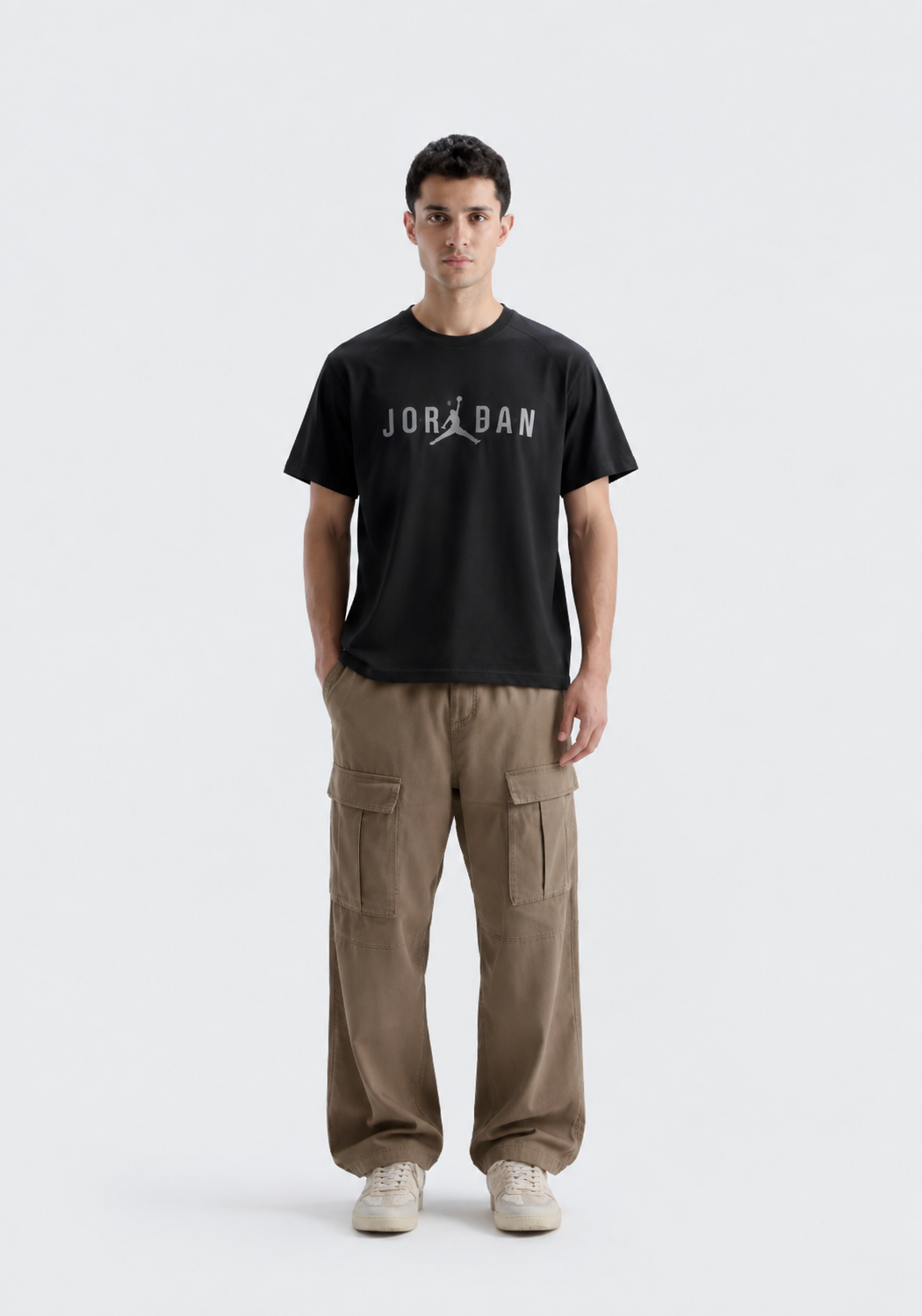 Embossed T-Shirt - Regular Black