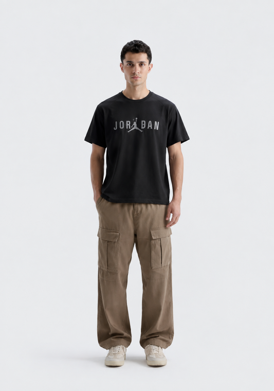 Embossed T-Shirt - Regular Black