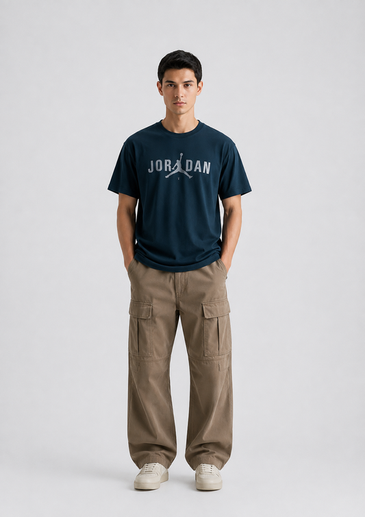 Embossed T-Shirt - Regular Signal Blue