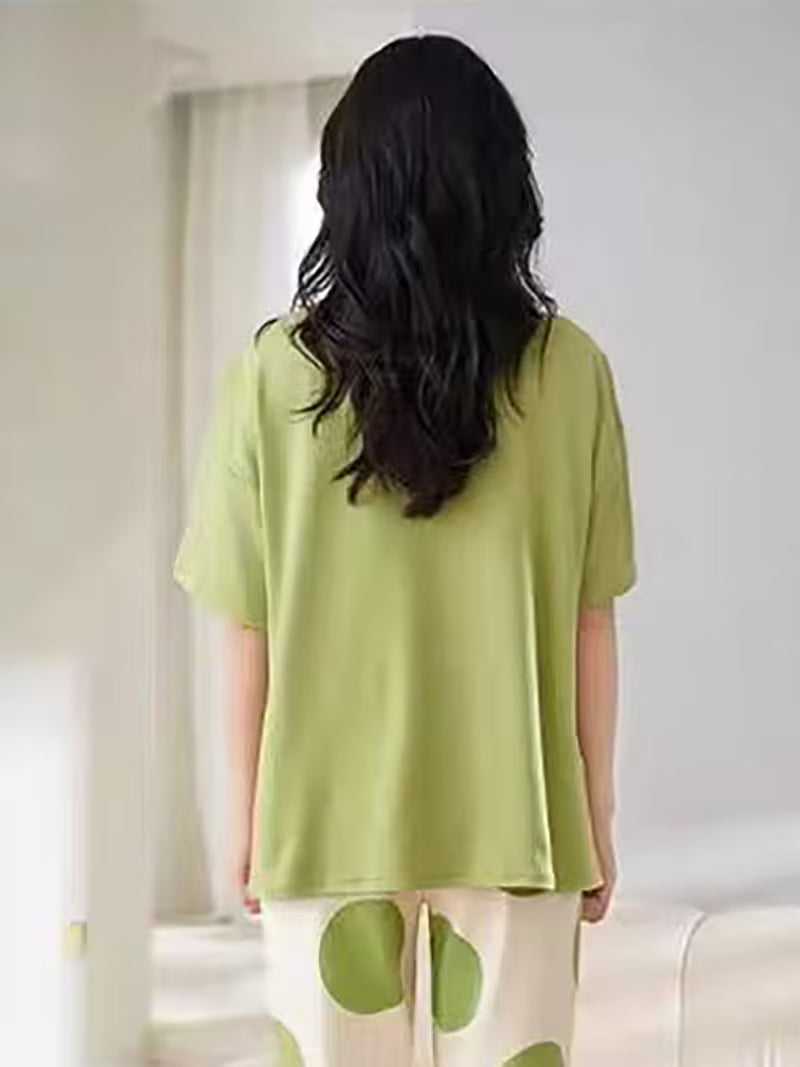 Green Avacado  Printed Pj set
