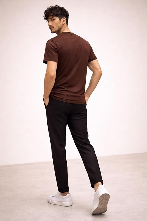 Basic T-Shirt - Regular Espresso Brown