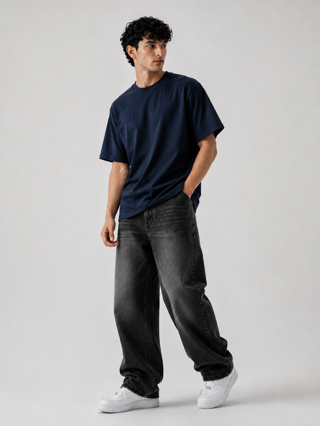 Basic T-Shirt - Regular Navy Horizon