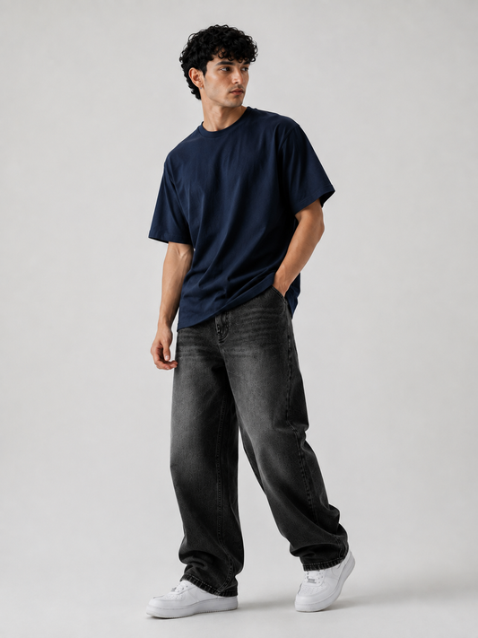 Basic T-Shirt - Regular Navy Horizon