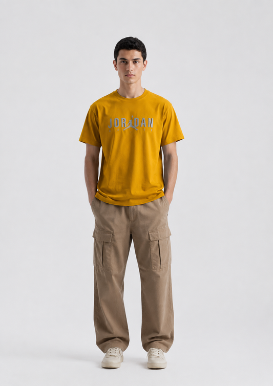 Embossed T-Shirt - Regular Mustard