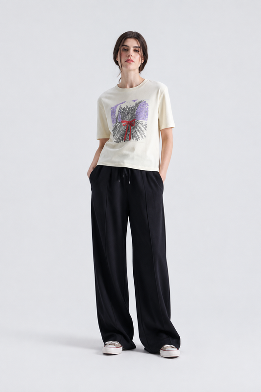 Black pleated Trouser Womens