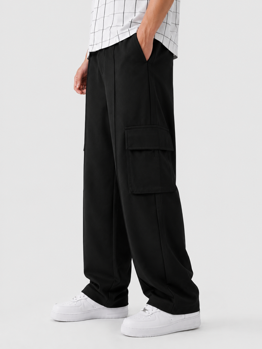 Black Pocket Cargo Trouser