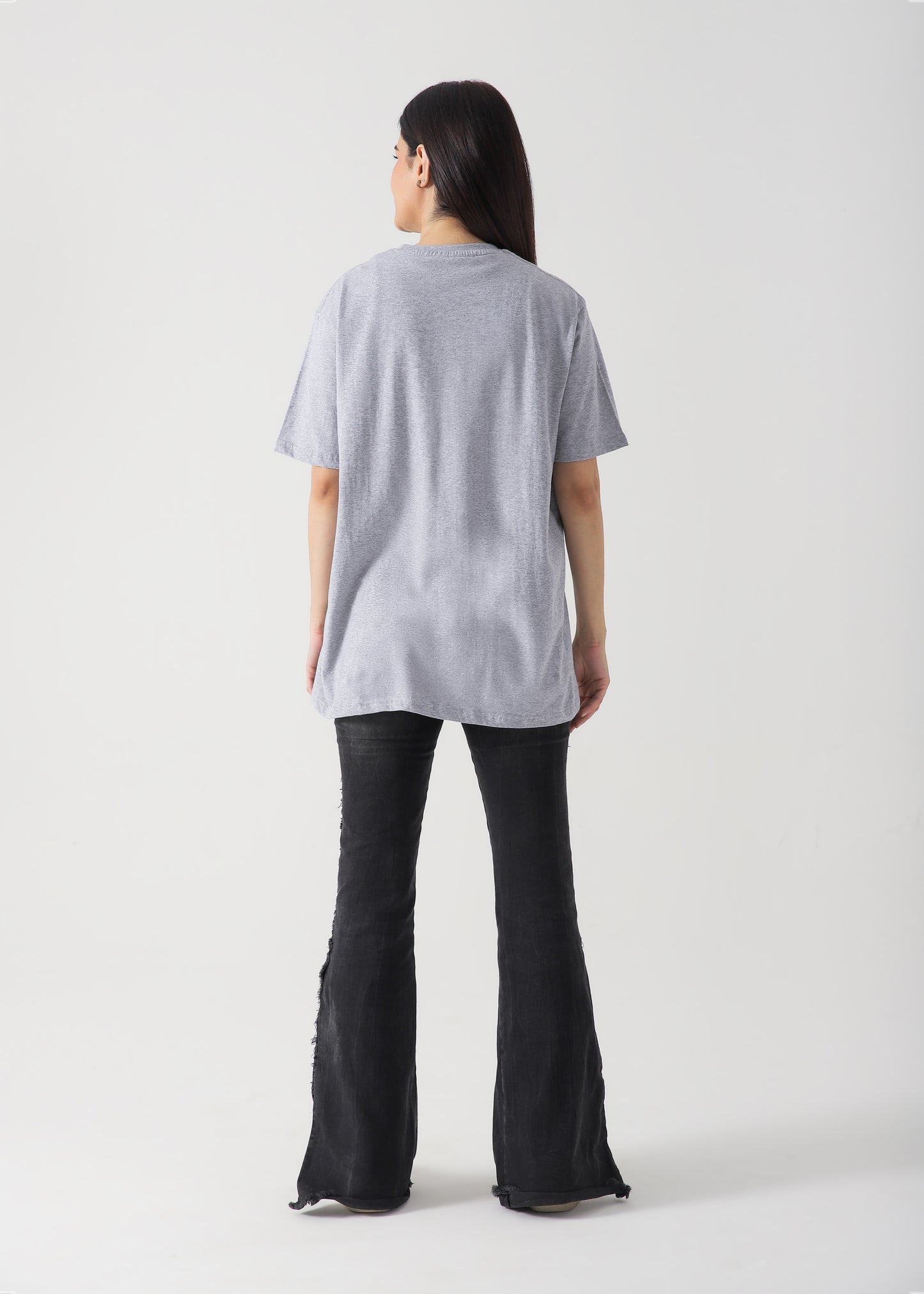 Art In My Voice  Printed T-Shirt -Hether Grey