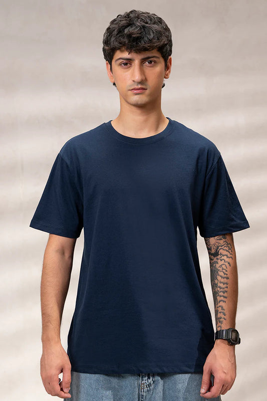 Basic T-Shirt - Regular Navy Horizon