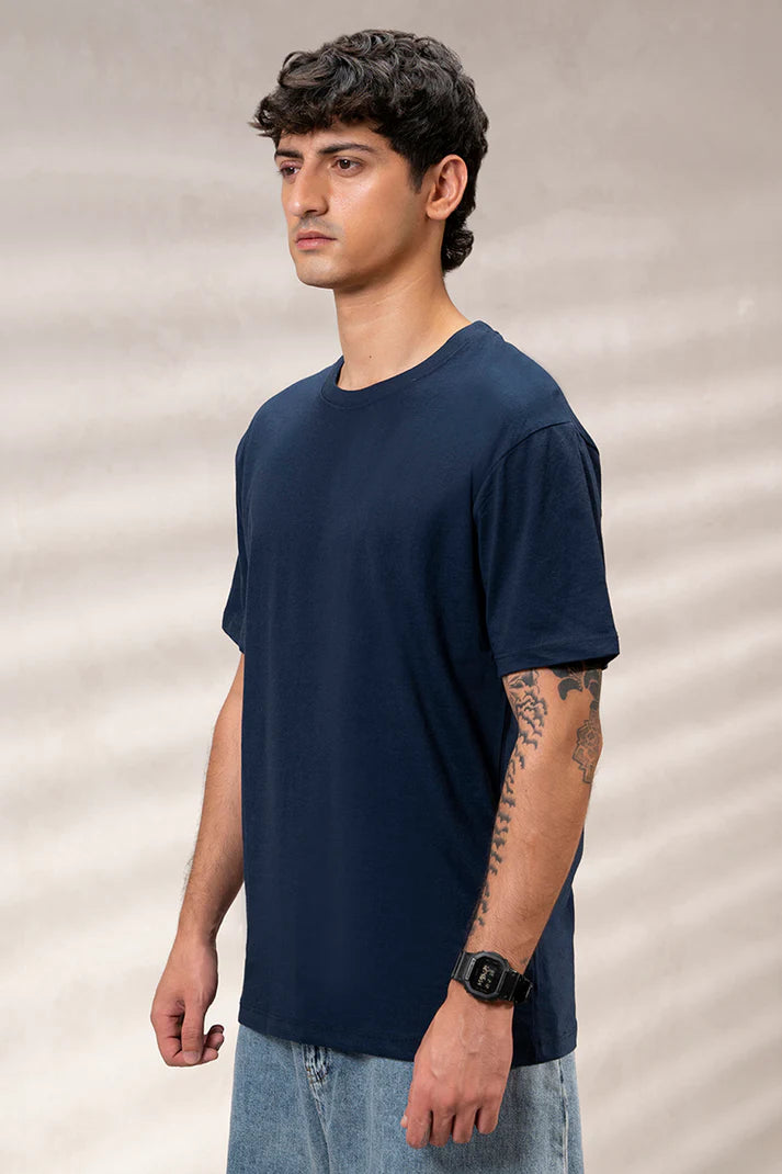 Basic T-Shirt - Regular Navy Horizon