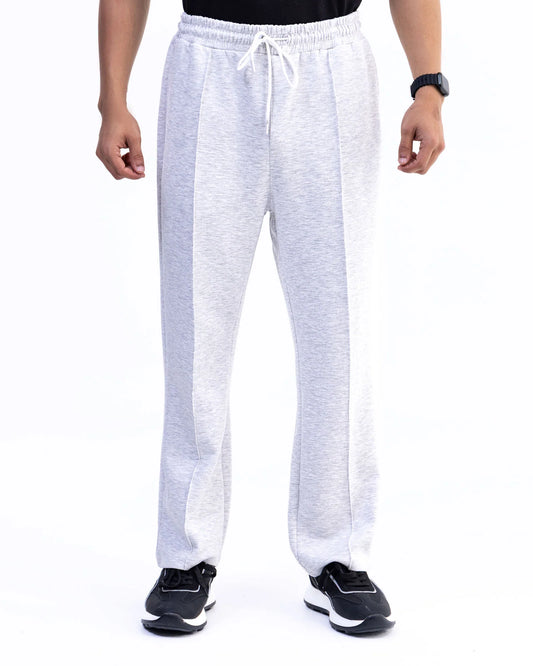 Heather Grey Pleated Trouser