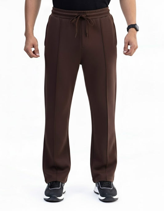 Brown Pleated Trouser