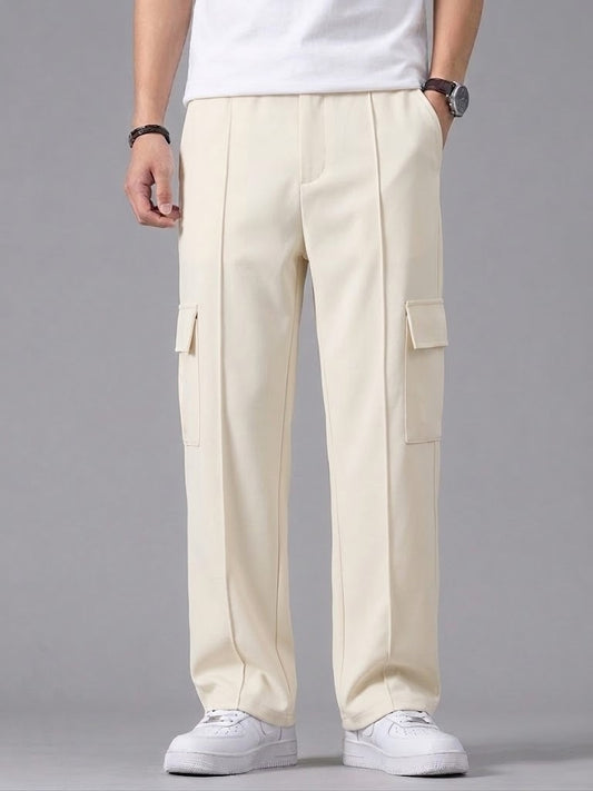 Beige Pocket Cargo Trouser