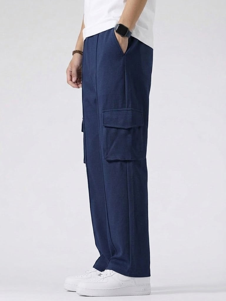 Navy Blue Pocket Cargo Trouser
