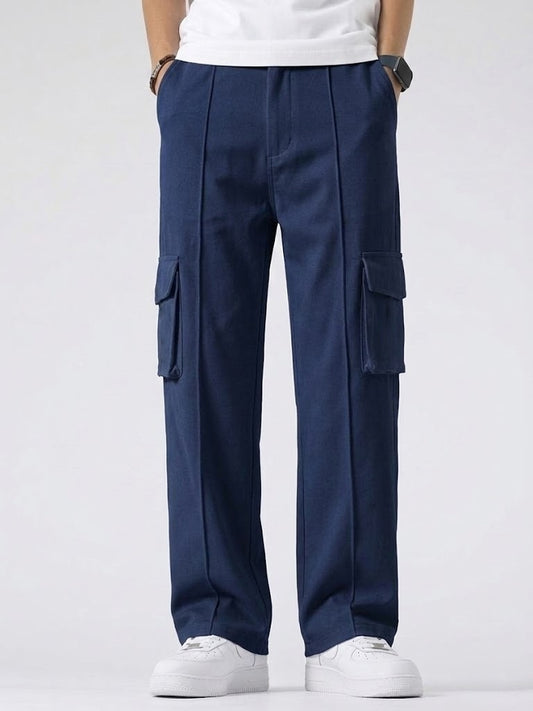 Navy Blue Pocket Cargo Trouser