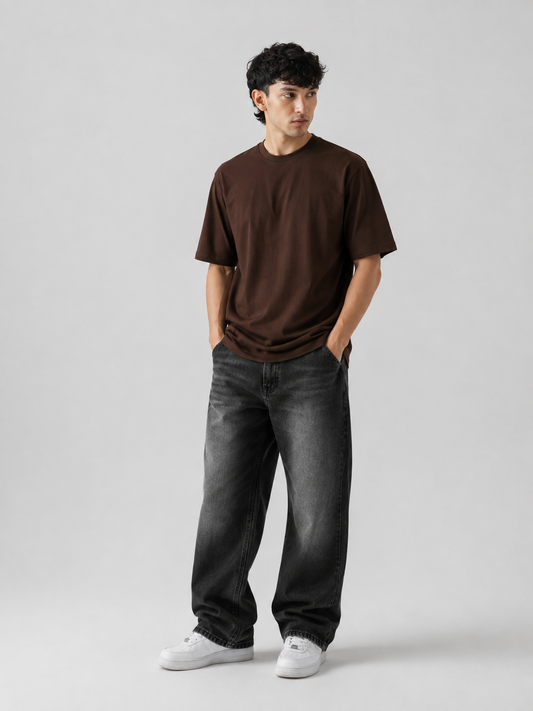 Basic T-Shirt - Regular Espresso Brown